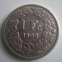 Schweiz 1 Franken 1906 B (Silber)
