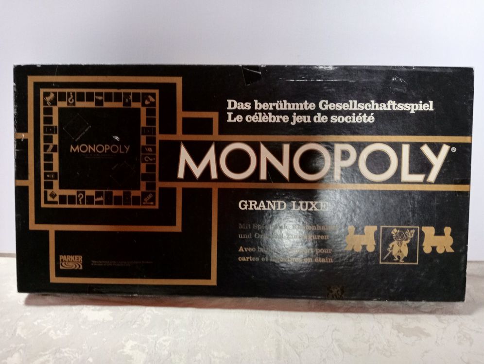 Monopoly édition Luxe De 1961 – Pions En Métal Et Réserve Billets – Occasion