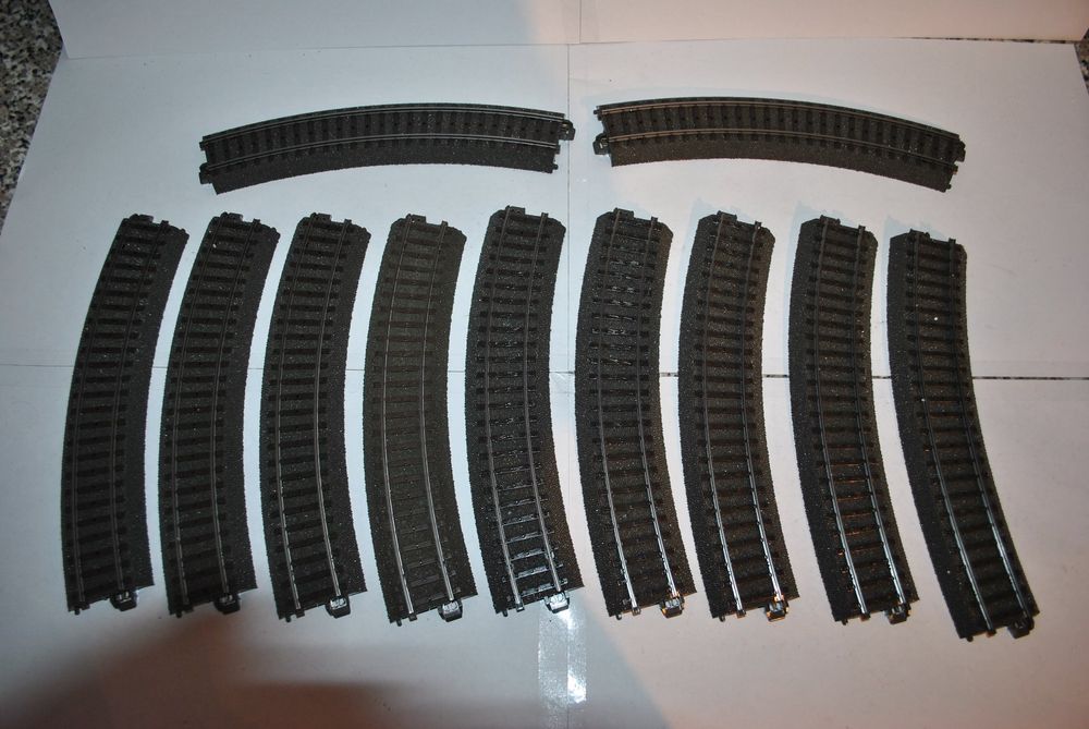 Märklin 8520 Z - Gebogen rail 195mm 45° (Zonder Verpakking) ETS Modelspoor