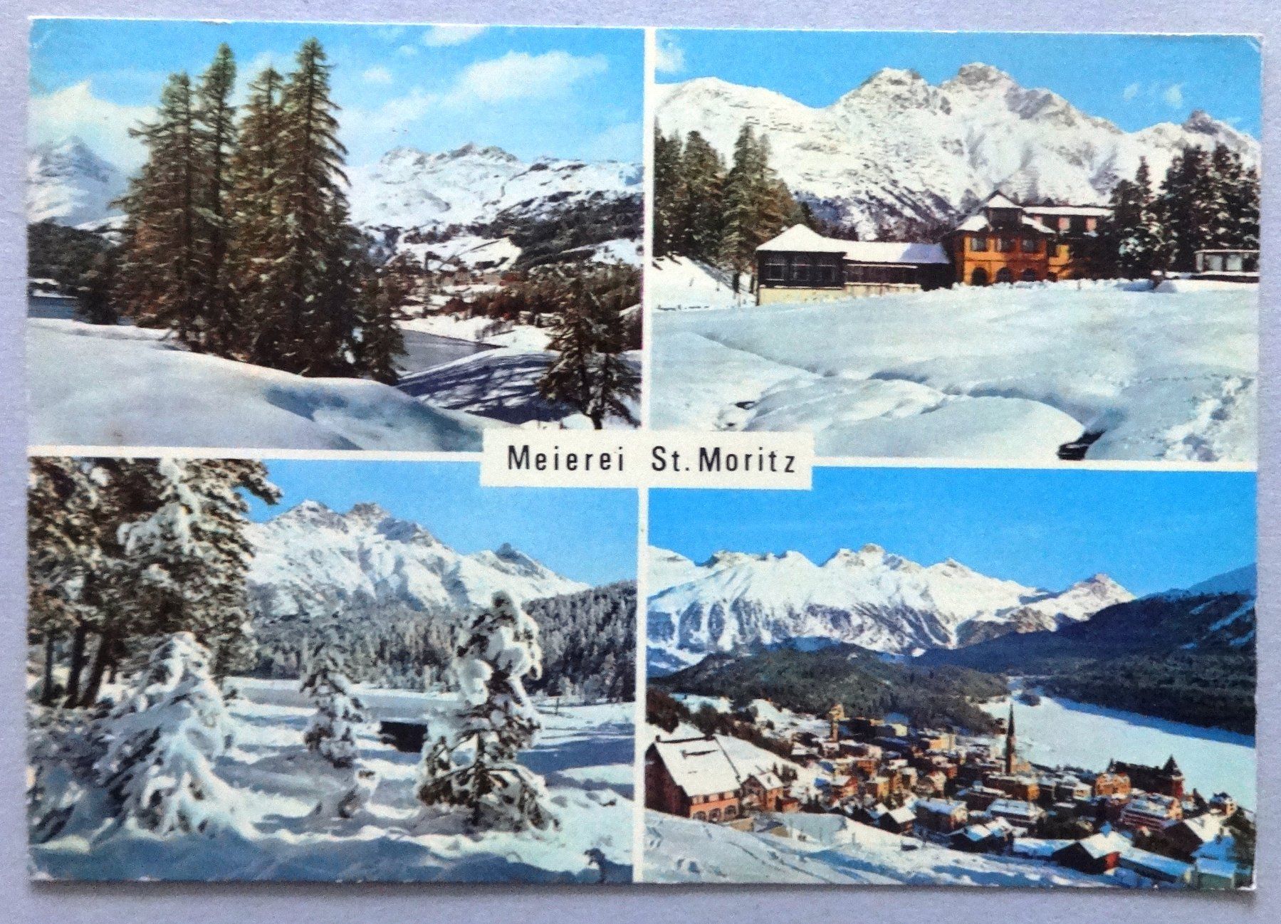 Cartoline postali: Meierei St. Moritz 1800 m s.m. – Difettoso da Fétigny venduto da Billy2miny