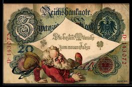 Reichsbanknote über 20 Mark, Zwerg mit 