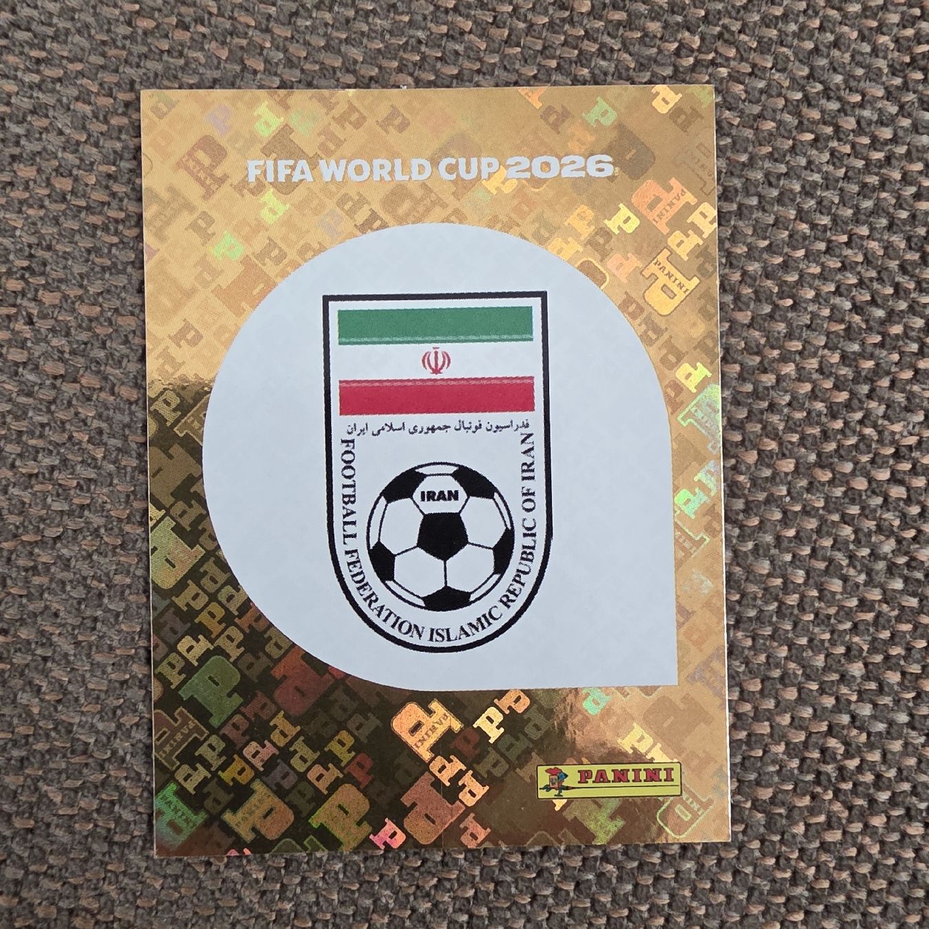 Panini Sammelbilder & Trading cards: Panini IRN1 Sticker Iran  – Neu und originalverpackt aus Buchs AG von LogoParts