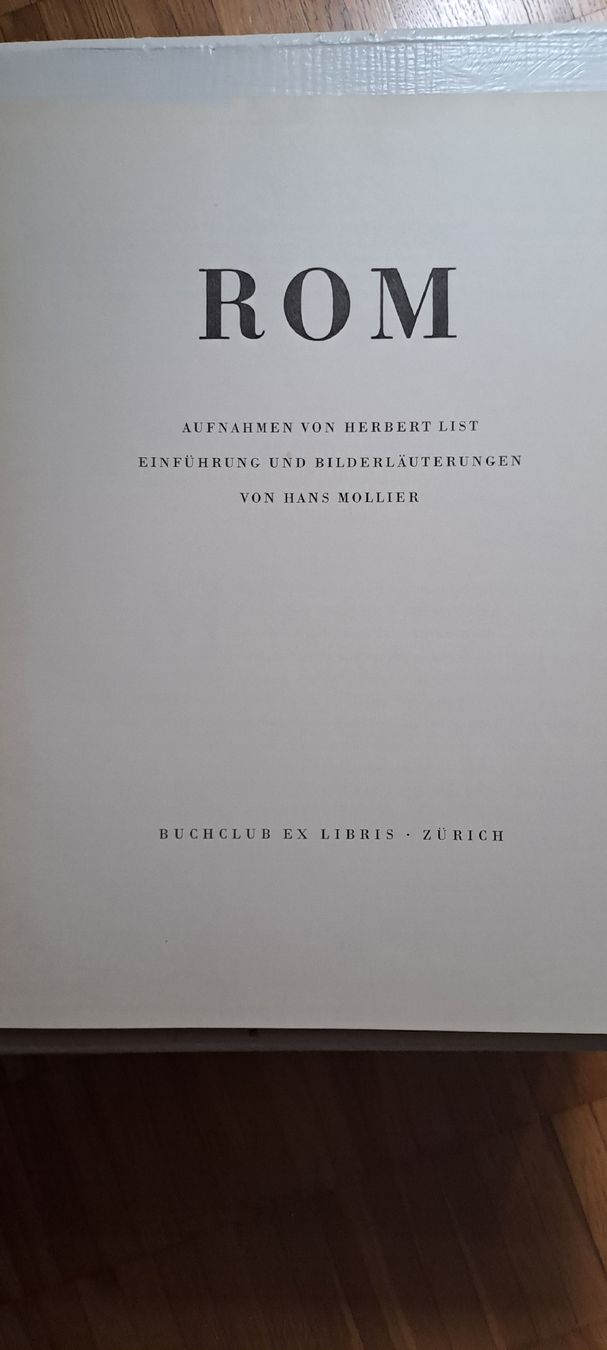 Libri: Antiker Bildband "Rom" von Herbert List, 1958, TOP! – Usato da Zürich venduto da cla_pb5j 5