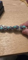 Seltener Vintage Armband mit Türkis & Emaille