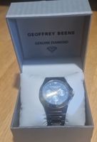 Geoffrey Beene Herren Uhr mit Diamant Gehäuse neu