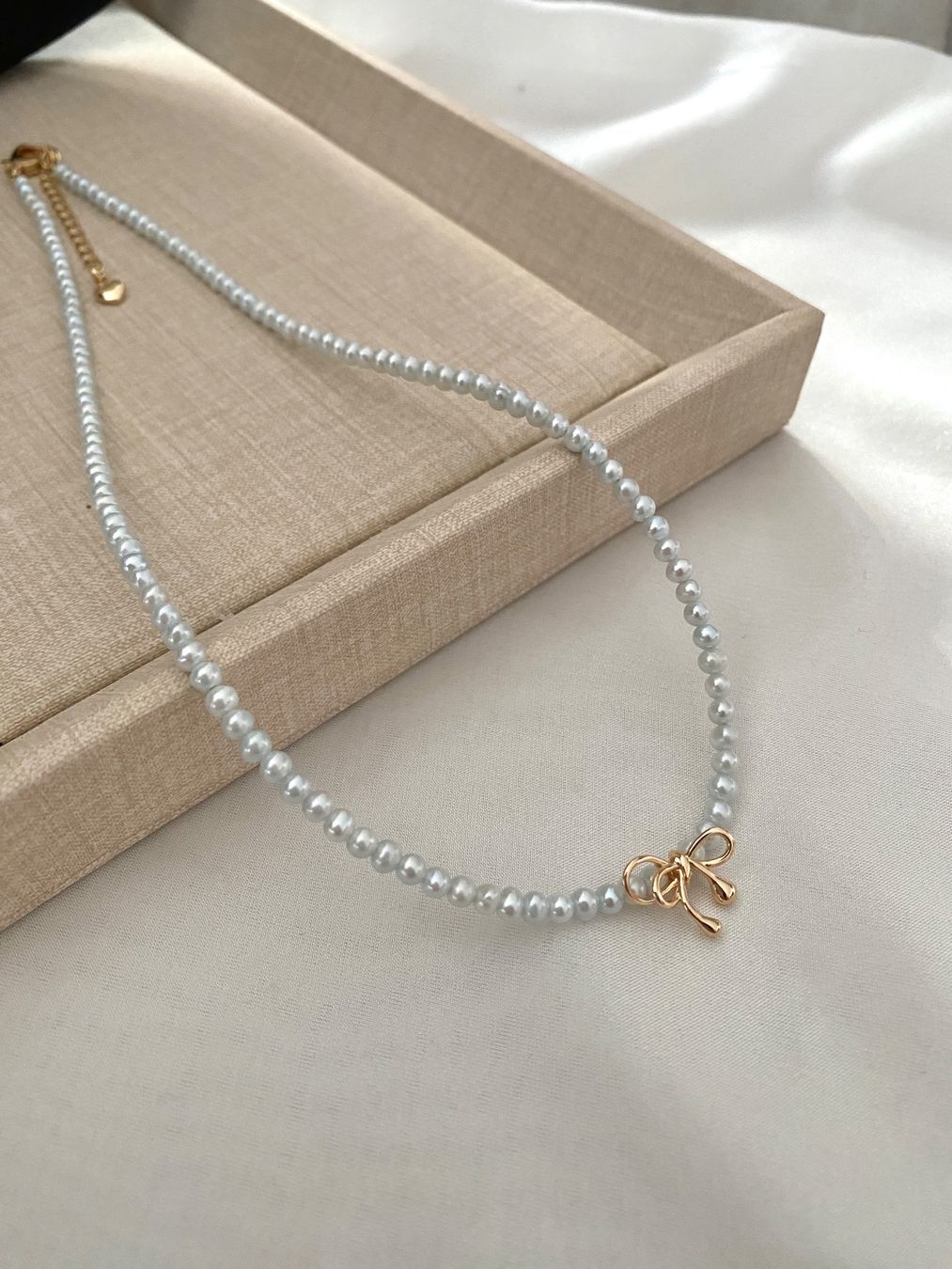 Perle (finte): 3 mm baby Süsswasserperlen Kette/ echte – Nuovo e nell'imballaggio originale da Sarnen venduto da Yingsperlen4