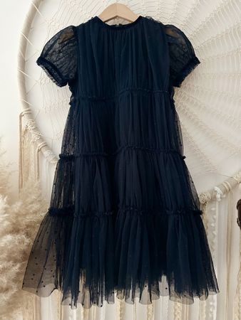 POMP DE LUX Mädchenkleid navy, Tüllkleid Gr. 134/140 *NEUWER