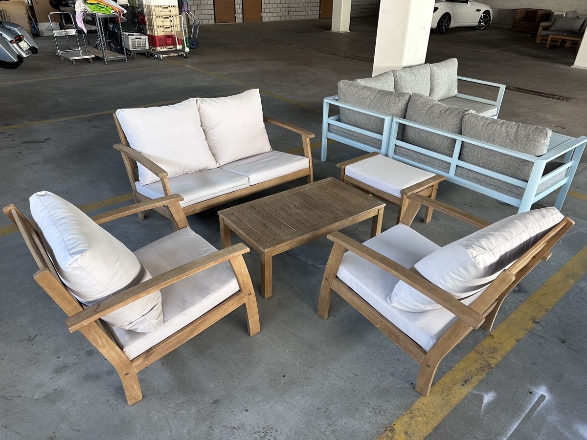 Divani: Gartenlounge Holz 5-tlg Gartenmöbel – Usato da Steinach venduto da EvAy_Trade_2023 4