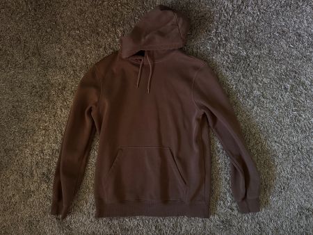 H&M Herren Hoodie Gr. S, Relaxed Fit, Dunkelbraun