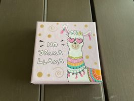 Geschenkbox/ Dekorative Box Llama Motiv pink