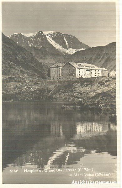 Cartoline postali: Grand St. Bernard - Hospice + 1929 – Usato da Emmenbrücke venduto da teestube