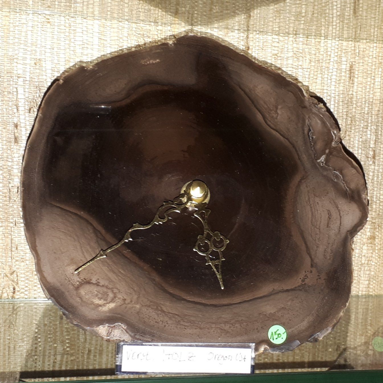Minerali & Pietre curative: Wanduhr Versteinertes Holz – Nuovo (secondo la descrizione) da Pfäffikon ZH venduto da mrstone