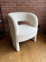 Sessel Bouclé Teddy Retro Design Lounge Sessel 