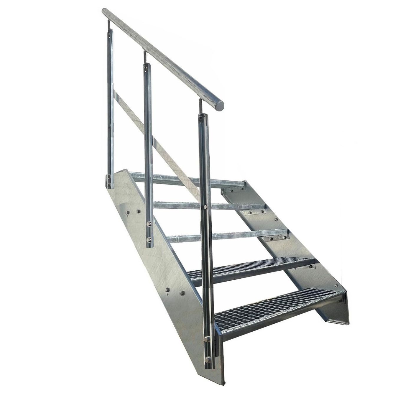 Altro: Stahltreppe 5 Stufen+Geländer 80x95cm – Nuovo e nell'imballaggio originale da Bottighofen venduto da zaap