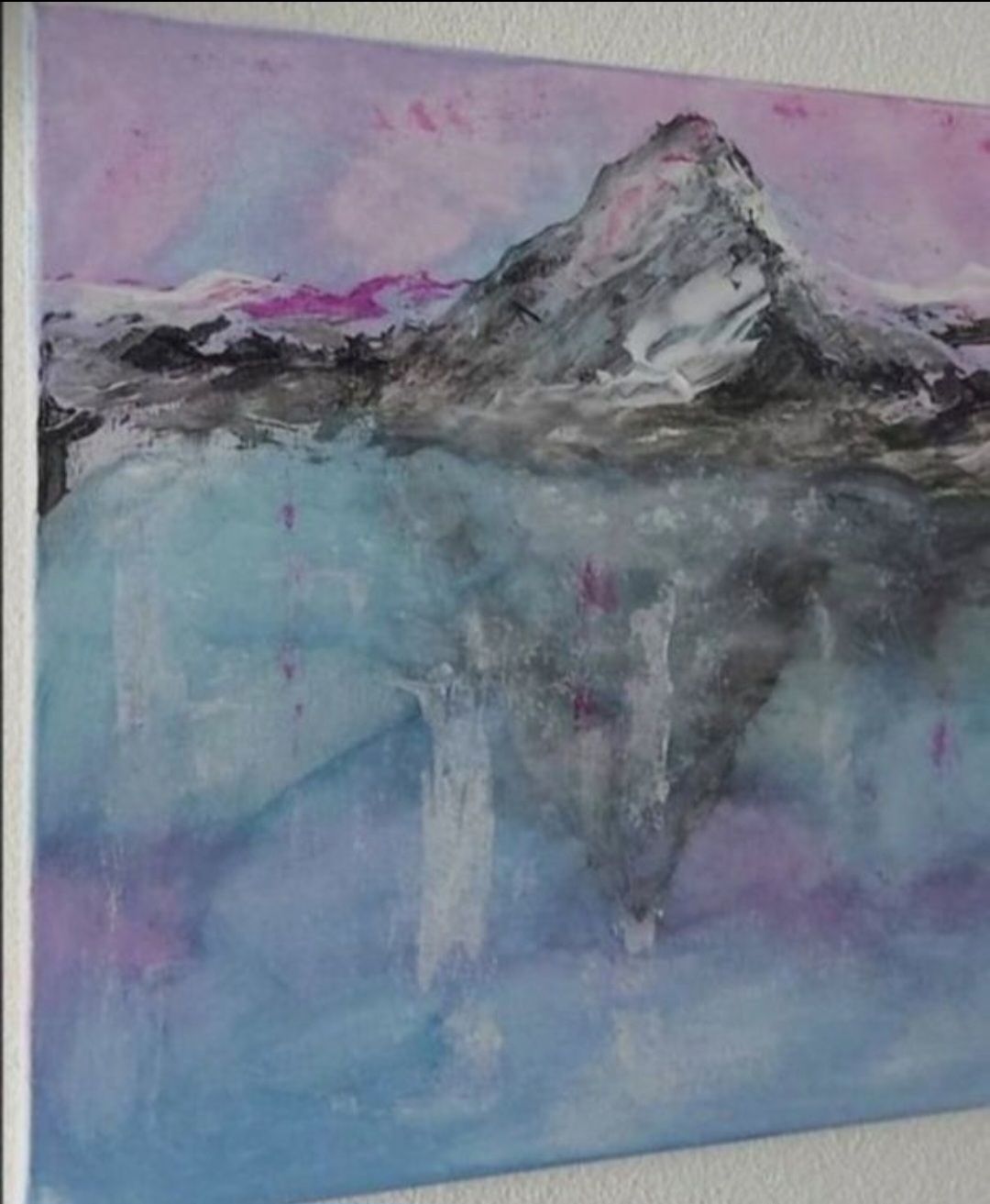 Dipinti: Gemälde Berg am See handmade 40×50 – Nuovo (secondo la descrizione) da Riehen venduto da Steinbock1970 3