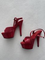 Pleaser KISS-209 Damen High Heels Rot Lack EU 39
