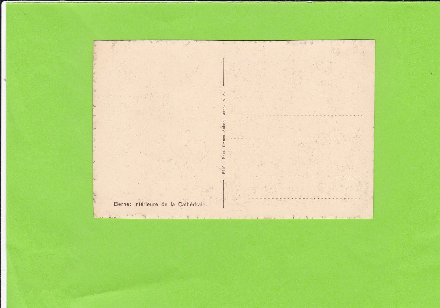 Cartoline postali: Bern-Inneres vom Münster – Usato da St. Peterzell venduto da neckertal 1