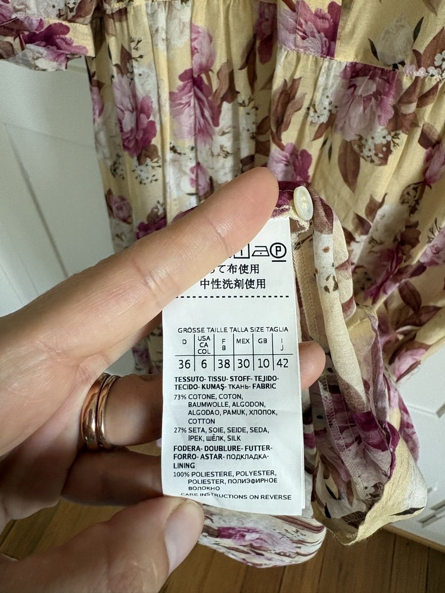 Kleider: Kleid Blumenprint Baumwolle Seide – Gebraucht aus Winterthur von gre_7nbw 3