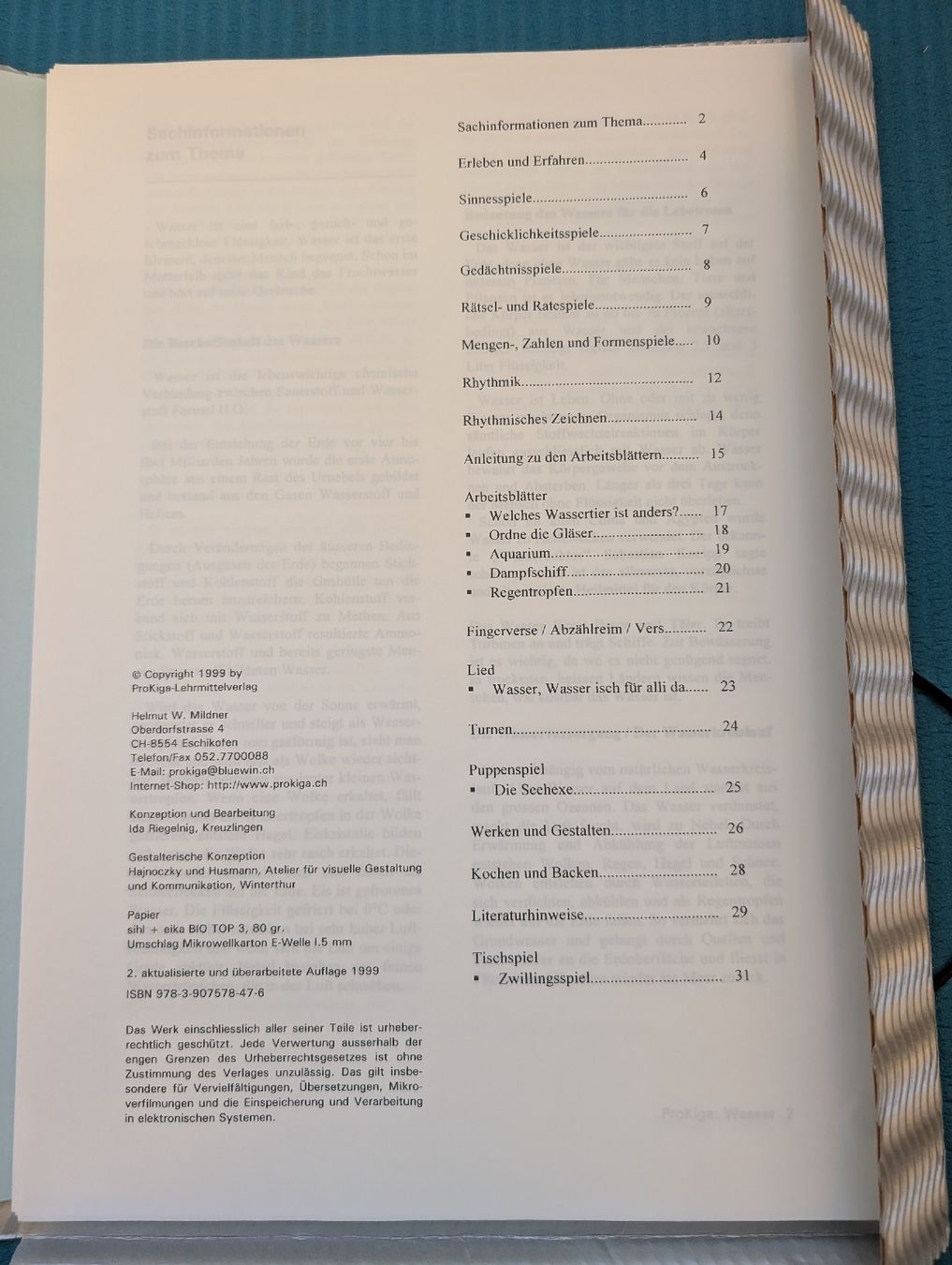 Bücher: ProKiga Themenmappe Wasser Lehrmittel – Gebraucht aus Dörflingen von Benito88 2