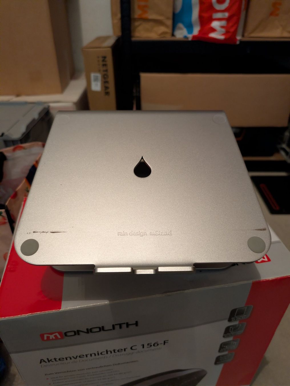 Racks & Cavalletti: Laptop Ständer Rain Design mStand silber – Usato da Winterthur venduto da technes 1