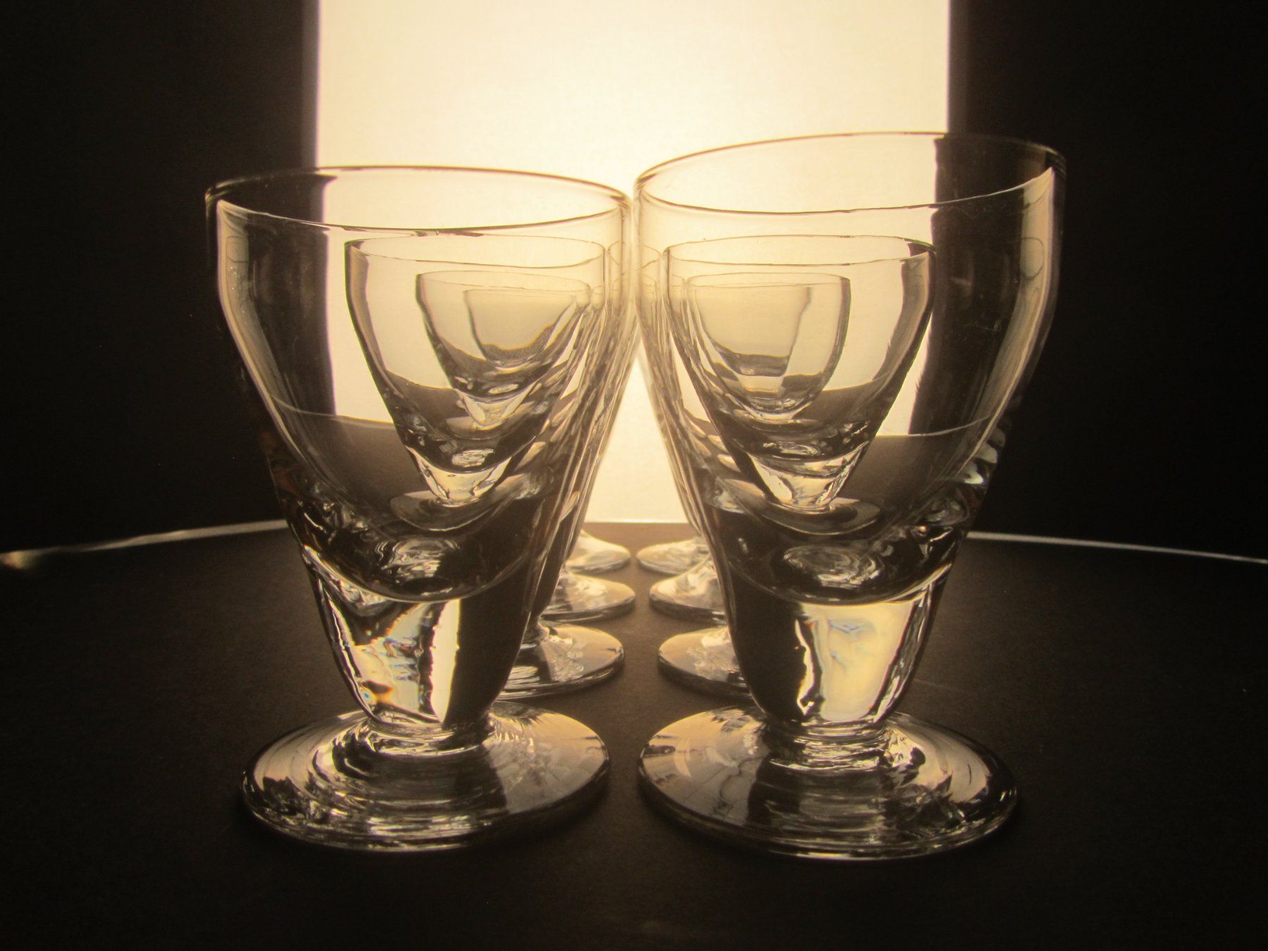 Bicchieri: Seltene 6er Set Schnapsgläser, Vintage Glas – Nuovo (secondo la descrizione) da Seengen venduto da mikelele 1