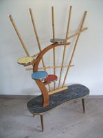 Blumenbank Nierentisch Etagere 50er 60er Mid Century bunt