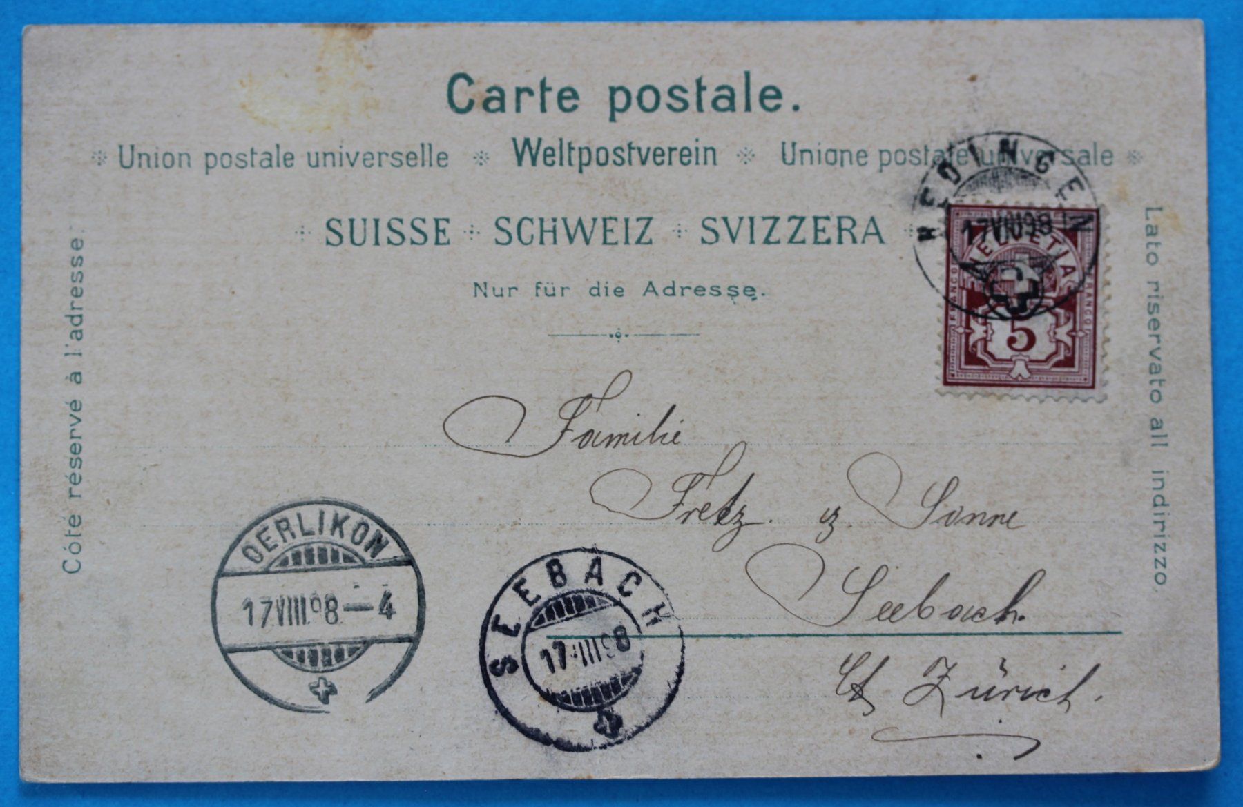 Cartoline postali: HEDINGEN LITHO AK – Usato da Lotzwil venduto da pirolh 1