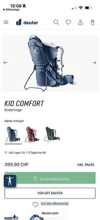 2x gebraucht! Wie neu!! Deuter Wanderrucksack