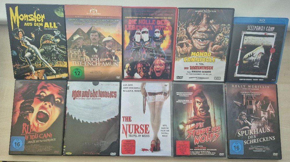 Tutti i DVDs: 9 x Horror DVD – Usato da Wettingen venduto da Reviled