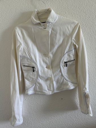 Armani Jeans Damen Jacke, Weiss, Gr. I 40 / D 34, Top!