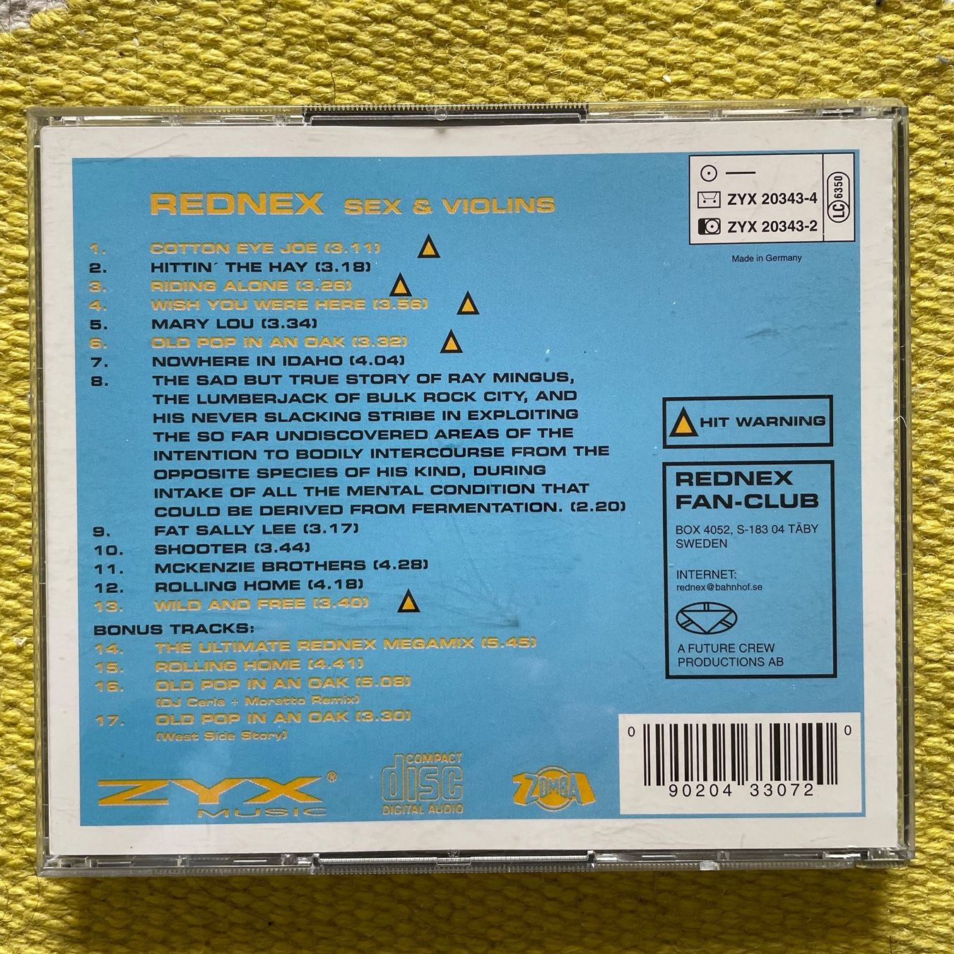 CD: REDNEX-2CD SEX&VIOLINS – Usato da Rorschacherberg venduto da CD-Roli 1