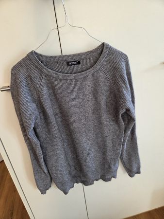 Grauer Strickpullover von KEUS, Grösse S/M, Top Zustand