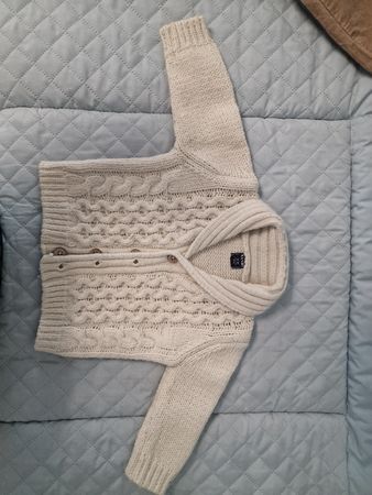 Kiabi Gilet chaud bébé 12 mois beige – parfait pour l'hiver!