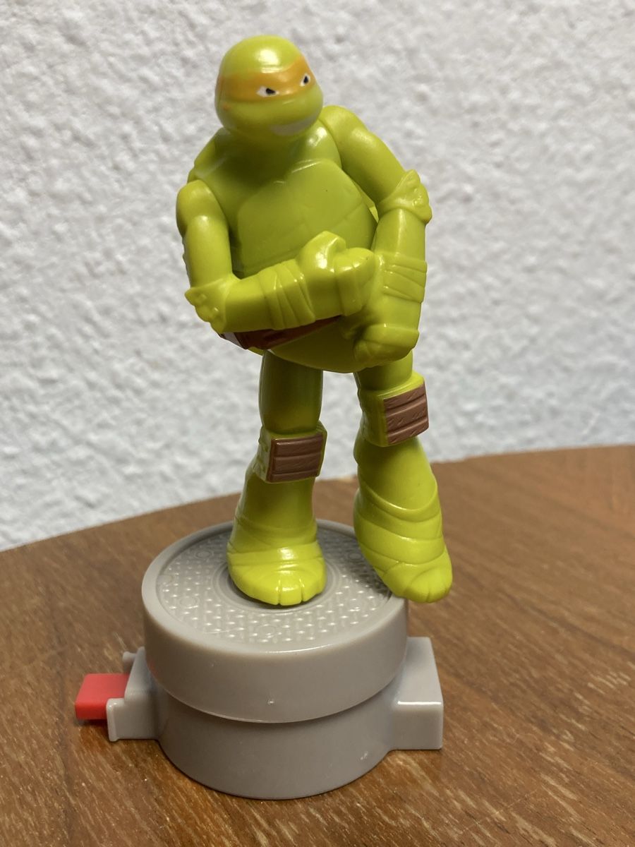 Statuette: Burger King Action Figur Michelangelo mit Drehfunktion 2017 – Usato da Rombach venduto da polymerase01