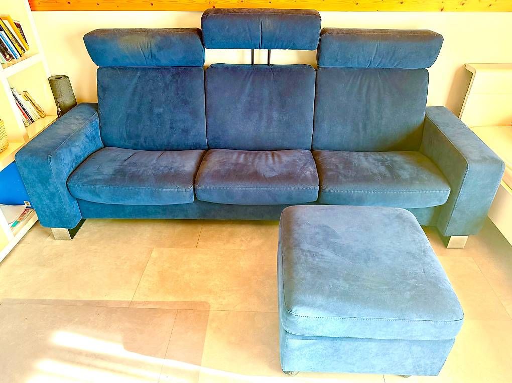 Stressless Divani: Stressless Sofa 3-Sitzer mit Hocker – Usato da Reinach AG venduto da mon_5vwg