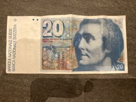 20 Franken note Swiss National Bank