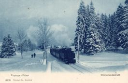 Neuchâtel   NE   -    Chemin de fer  -   Paysage d'hiver