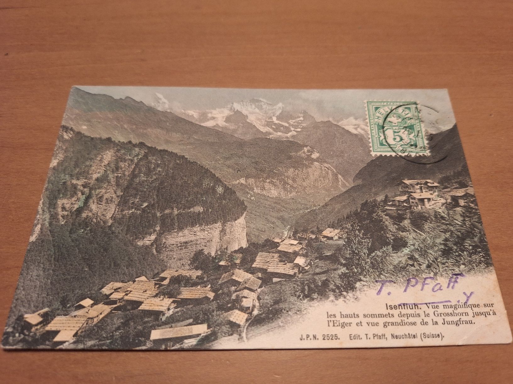 Cartoline postali: Alte Ansichtskarte Isenfluh Berner Oberland Schweiz – Usato da Sargans venduto da nicsam1815