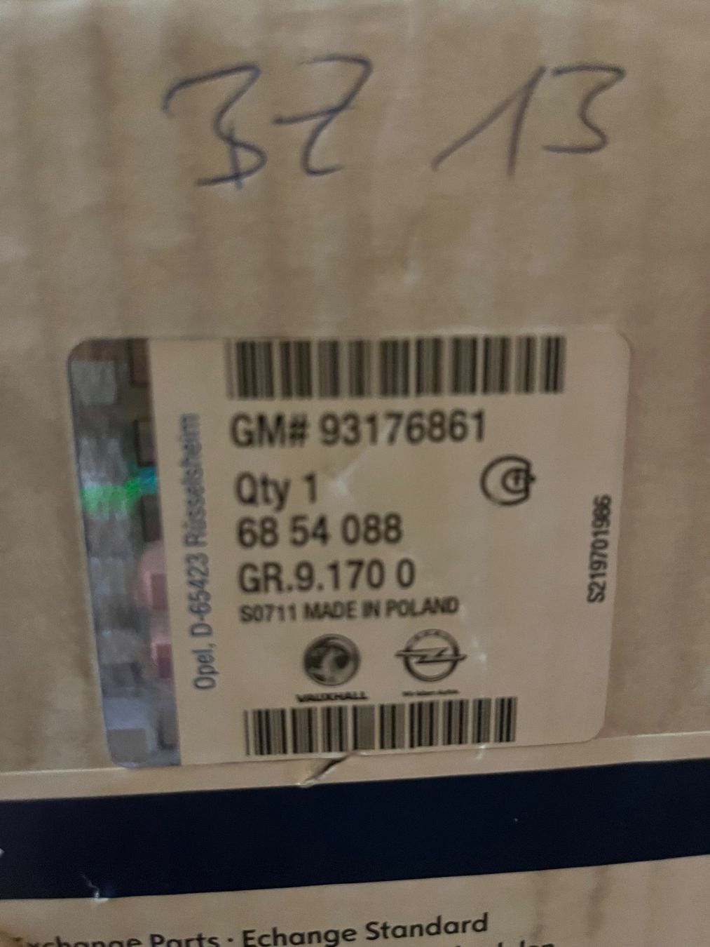 Opel Tutti pezzi di ricambio auto: Neu Original Opel Teile – Usato da Bad Zurzach venduto da BurimI05 6