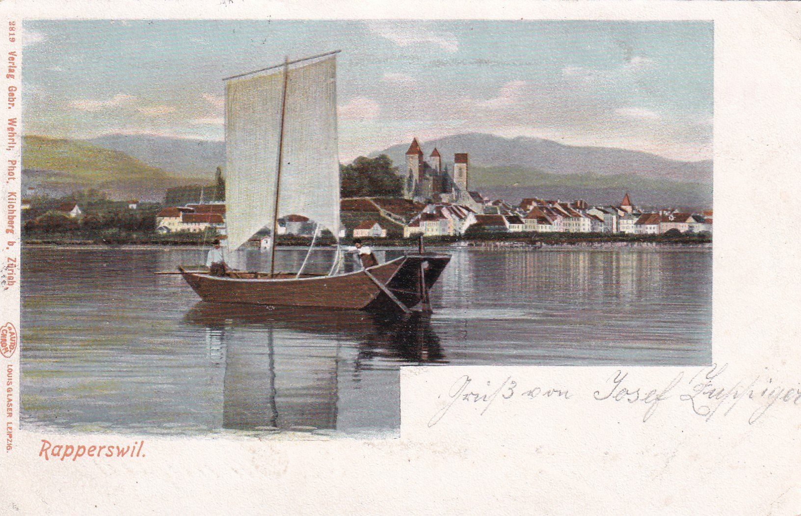 Ansichtskarten: Rapperswil  1905 – Gebraucht aus Cormoret von Pascalll2001