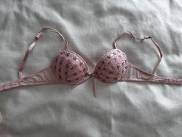 🌸 Push-Up BH mit Spitze, Grösse 75B, Rosa🌸