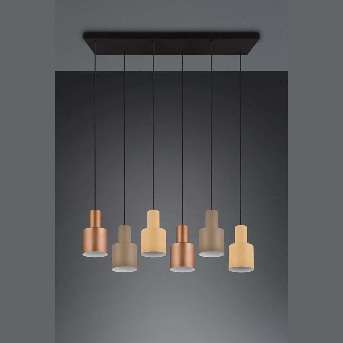 Lampadari & plafoniere: Pendelleuchte, Höhe anpassbar, 6er Spot – Nuovo (secondo la descrizione) da Kreuzlingen venduto da Smart-Light 3