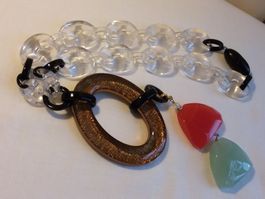 Vintage 80er Jahre Statement Halskette Collier