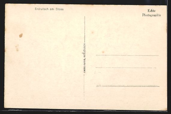 Cartes postales: AK Stoss, Erdrutsch am Stoss – D'occasion à Berlin par bartko-reher 1