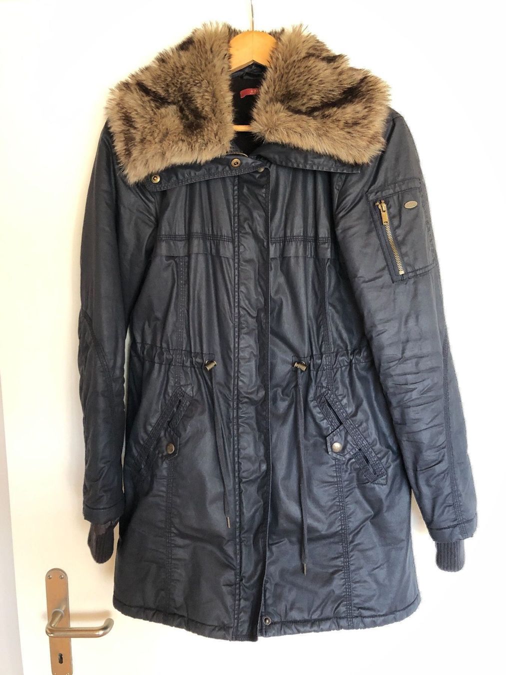 Esprit Mäntel: edc by ESPRIT Damen Parka dunkelblau – Gebraucht aus Langnau am Albis von Elli2013
