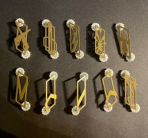 Lot von 10 Kragenspiegel