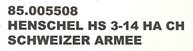 Henschel Modellini d'auto: Henschel HS 3-14 Schweizer Armee 1:43  OVP – Nuovo e nell'imballaggio originale da Fulenbach venduto da fred039 4