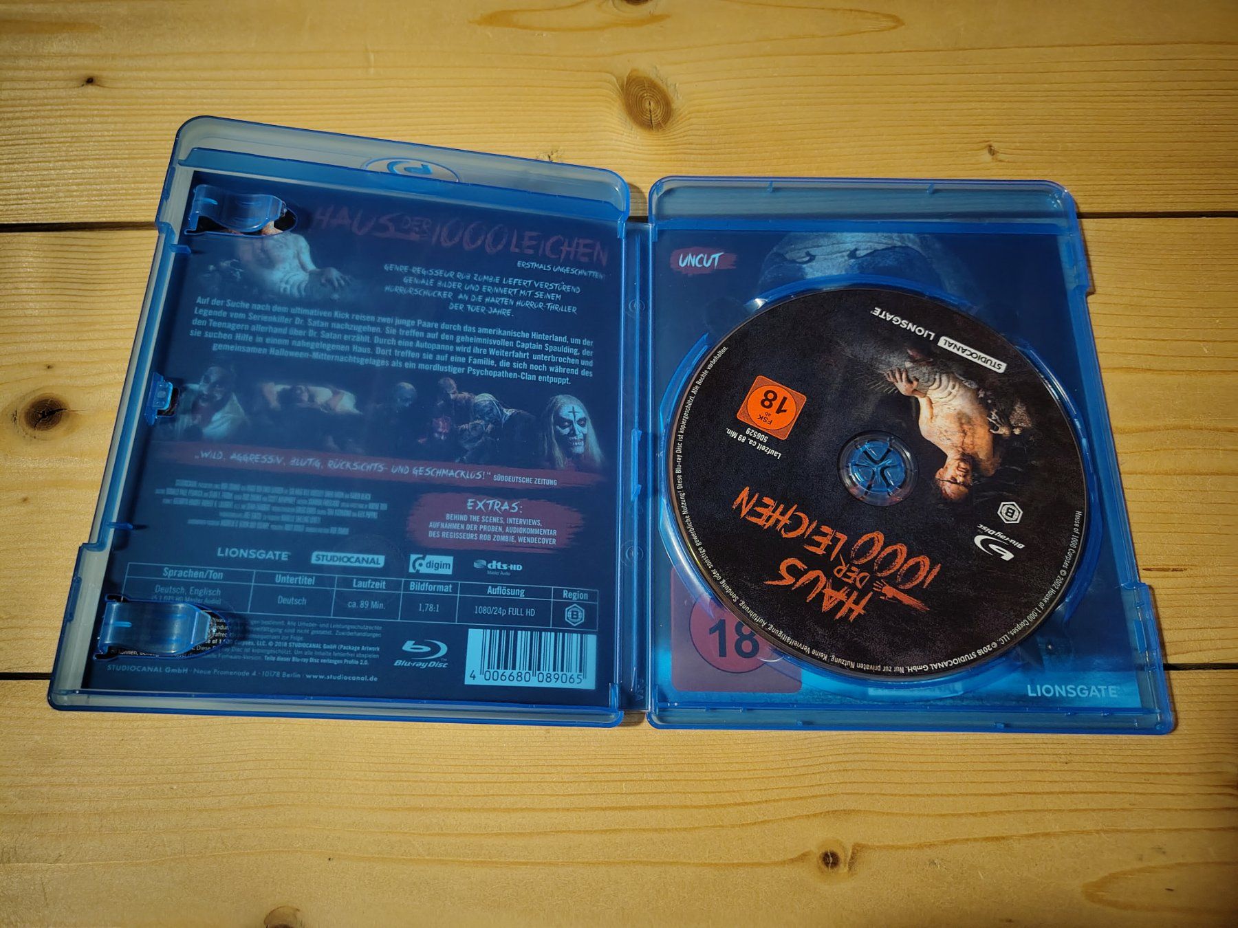 Alle DVDs: Haus der 1000 Leichen – Gebraucht aus Wasterkingen von Palu17 1