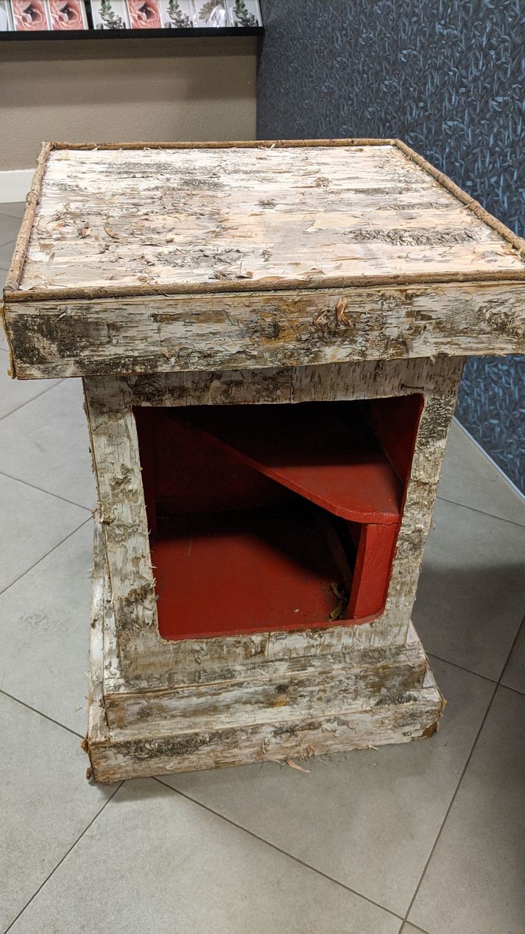 Tutte le decorazioni: Dekorative Säule mit Birkenholz/Rinde – Usato da Rüti ZH venduto da kunstreich_8630 3