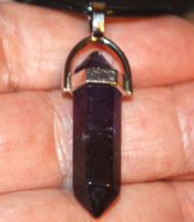 Halskette D-947 – Säule Amethyst – ca. 3,3 cm